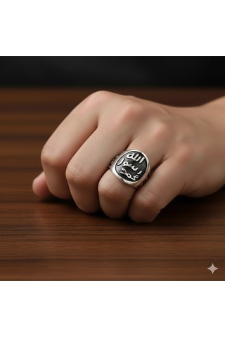 Hz Muhammed Mühür Taşsız Gümüş Yüzük Gümüş