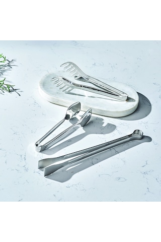 Hisar Lale 3 Parça Servis Maşa Seti