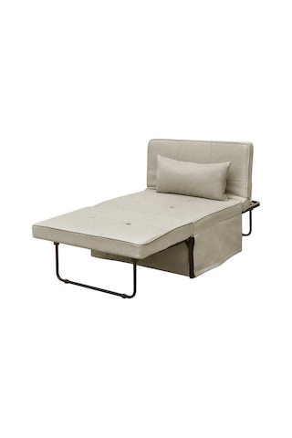 Cube Katlanır Yataklı Puf - Vizon 96x189x42.5 / 96x168x92.5 Cm Bej