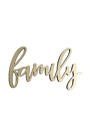 Monyee Klasik Ahşap "aile" Harf Dekoru, Ev Duvar Sanatı, Vintage Stil Duvar Sticker, Model 2 Çok Renkli