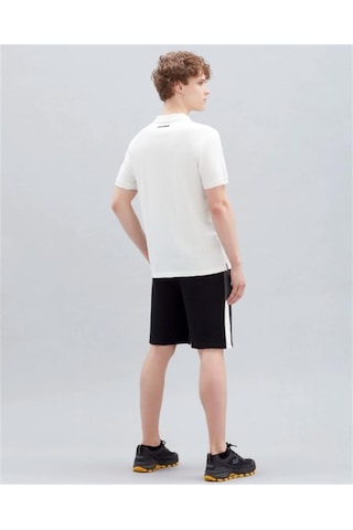 Skechers S211800-102 Polo M Kısa Kollu Erkek Polo Tişört Beyaz