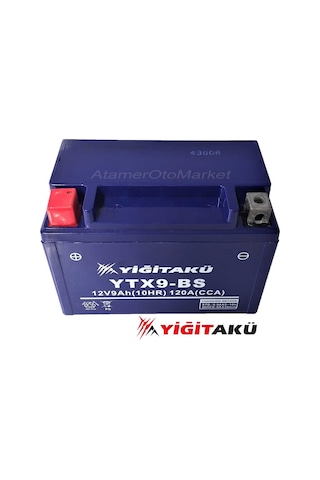 12 V 9 Ah-amper Motosiklet Aküsü Ytx9-bs-Yiğit Akü