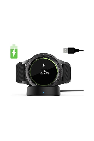 Xemu Siyah Gear S3 Usb Şarj Kablosu