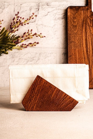 Snippy Baro - Ahşap Peçetelik Masaüstü Peçete Organizeri Ahşap