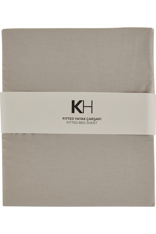 Karaca Home Basic %100 Pamuk Tek Kişilik Lastikli Çarşaf Gri