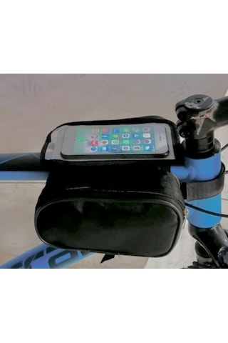 Erseplus Bisiklet Heybe Çantası Kadro Üstü 6 İnç Telefonlu Kırmızı Çok Renkli