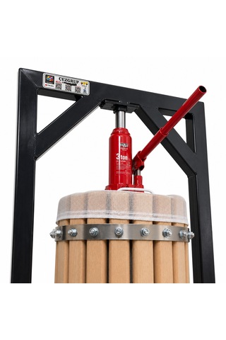 Çezgrup Artisan Seri 18 Litre Premium Ahşap Üzüm & Meyve Sıkma Presi 3 Ton Krikolu 304 Çelik Kapaklı