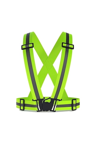 Uniprom Yüksek Görünürlüklü Reflektörlü Ikaz Yeleği, Motorsiklet Motor Bisiklet Scooter Yeleği Neon Sarı