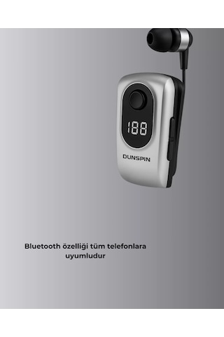 Northcity Dijital Ekranlı Bluetooth Kulaklık - Titreşimli Bildirim & 25 Saat Pil Ömrü