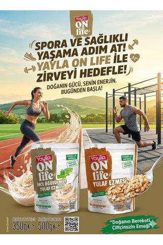 Yayla Yulaf Ezmesi İnce Öğütülmüş 350 Gr + Yulaf Ezmesi 500 Gr
