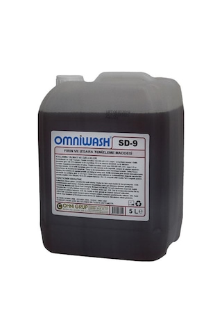 Omniwash Sd-9 Yağ Sökücü Fırın Ve Izgara Temizleme Maddesi 5000ml 4 Adet