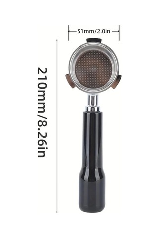 Motion003 Premium 51 Mm Alt Kismi Acik Portafiltre Delonghi Ec680 Ec685 Ec885 Uyumlu Paslanmaz Celik Ahşap