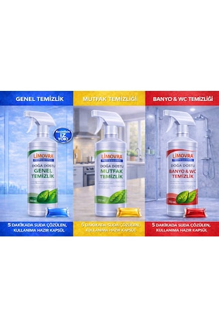 Kırmızı-sarı-mavi Kapsül 3'lü Temizlik Set 750 Ml - Bitkisel 3’lü Set Kırmızı-sarı-mavi Kapsül 3'lü Temizlik Set 750 Ml - Bitkisel 3’lü Set