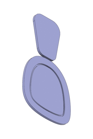 Polimer Kil Küpe Kalıbı Model 0001