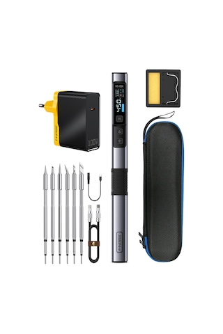 Hs-02a 100w Akıllı Kalem Havya Mega Set Pd Destekli