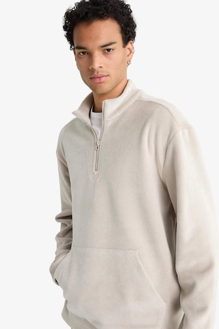 Defacto Yumuşak Tuşe Kadife Sweatshirt F2352AX25WN Gri