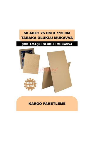 50 Adet 75cm X 112cm Baskısız Tabaka Oluklu Mukavva, Çocuk Etkinlik Kartonu, Maket Kartonu, Kargo Kartonu