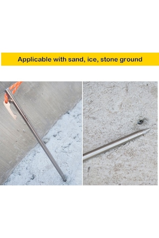 Novahub Hafif Titanyum Çadır Kazıkları - 7.9 & 9.4 İnç - Parlak Yansıtıcı İpli Kamp Malzemesi, Çok Renkli Çok Renkli