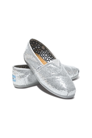 TOMS SILVER GLITTER - GÜMÜŞ PULLU KADIN ESPADRİL Gümüş TOMS SILVER GLITTER - GÜMÜŞ PULLU KADIN ESPADRİL Gümüş