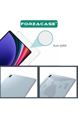 Forzacase Lenovo Idea Tab Plus 12.1 Tb361 / Tab K12 İle Uyumlu Silikon Kılıf Şeffaf - Fc013 Arka Kapak