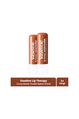 Vaseline Lip Therapy Dudak Bakım Kremi Cocoa Butter 4.8 Gr X2