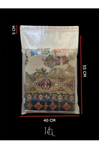 Hg Ambalaj 20 Adet 40x60 Cm Bantlı Opp Jelatin Poşet, Şeffaf Yapışkanlı Poşet 40x55+5 Cm Kapak