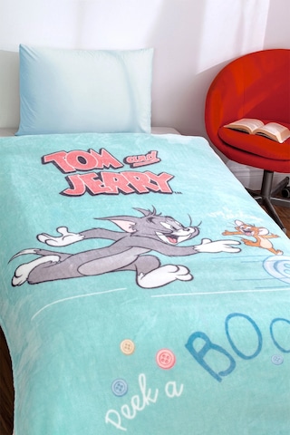 Battaniye Lisanslı 155x215 Tom Jerry Çok Renkli