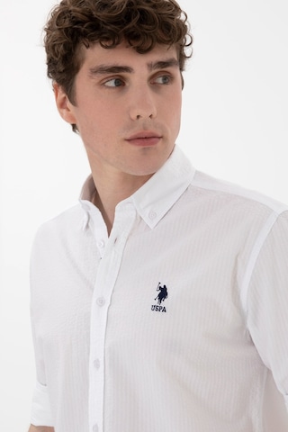 U.S. Polo Assn. U.s. Polo Assn. Erkek Beyaz Uzun Kollu Regular Gömlek 2170101