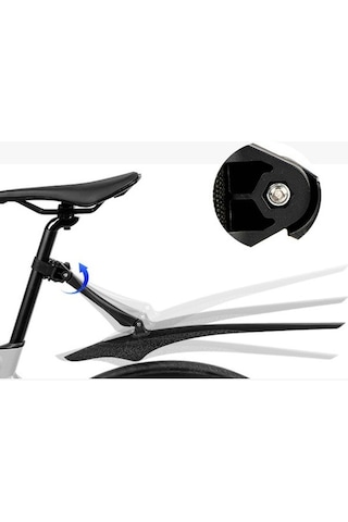 Trendooze Genel Bisiklet Çamurluk Tamiri Kolay Kurulum Koruyucu Yedek Siyah Siyah