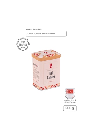 Taze Öğütülmüş 200 g Türk Kahvesi (100% Arabica)