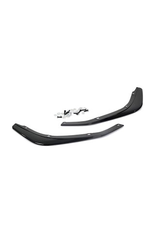 S-dizayn Honda Civic Fc5 Abs Plastik Ön Tampon Flap Parlak Siyah 2016-2021 A+kalite