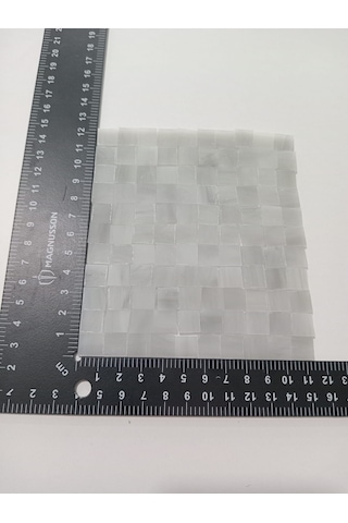 Gri Kare Vitray Cam Mozaik Taşı - Sanatsal Mozaik İçin Yaklaşık 10 X 10 Mm