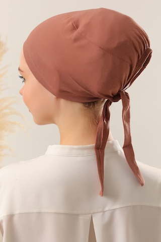 Melodi Scarf Dikişli Bone Tarçın Tarçın