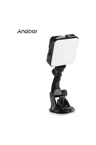 Andoer W64 6 W Mini Video Konferans Aydınlatma Kiti Siyah Siyah