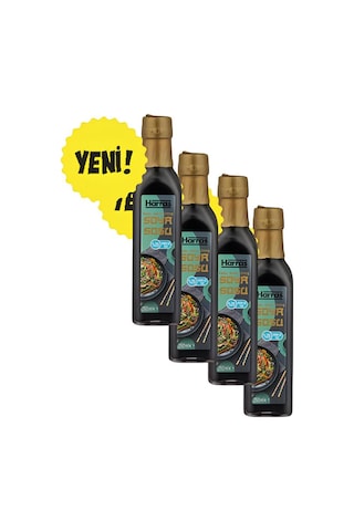 Tuzu Azaltılmış Soya Sosu Cam Şişe 250ml X 4 Adet