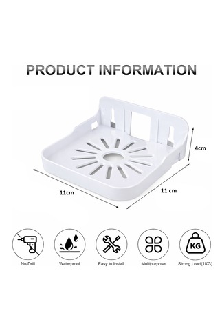 Microcase Sert Abs Plastik Yapışkanlı Duvara Monte Çok Amaçlı Kamera Standı Askılığı Al5456