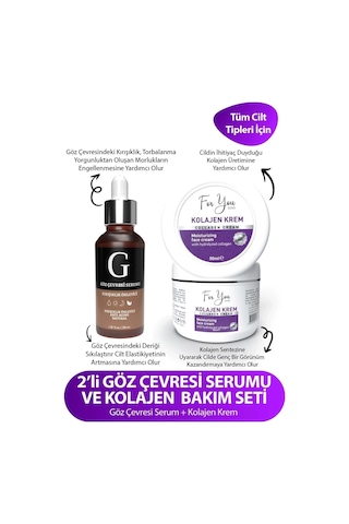 Kolegen Krem & Göz Çevresi Serumu Kırışık Önleyici Bakım Serumu Canlandırıcı