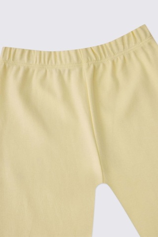 Panço Liberty Kumaş Yenidoğan Patikli Sarı Pantolon 5611GN04002