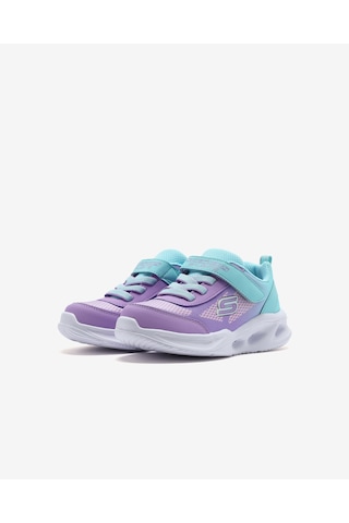 Skechers Skechers Sola Glow - Ombre Deluxe Küçük Kız Çocuk Mavi Işıklı Spor Ayakkabı 303714n Tqlv Mavi