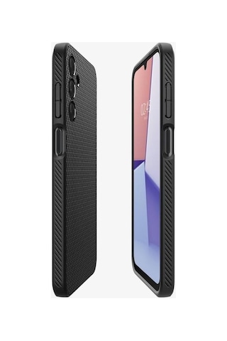 Spigen Galaxy A15 İle Uyumlu Kılıf Liquid Air Matte Black Siyah