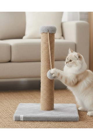 Reyo Pet Kedi Tırmalama Tahtası Gri 42 Cm