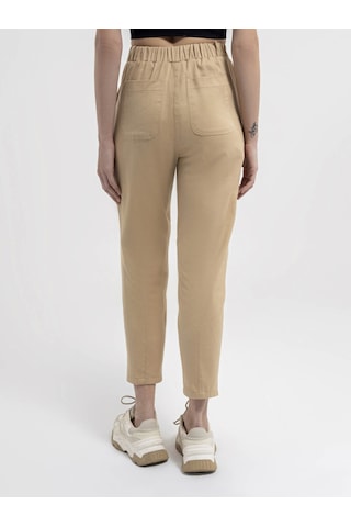 Slouchy Fit Kadın Pantolon Bej