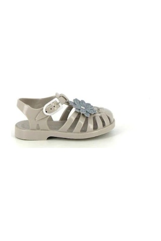 Meduse Sunflower Sable - Çiçek Detaylı Bej Çocuk Sandalet-7984 Bej