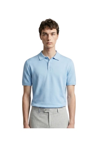 Anthony Jackson Premium Erkek Triko Polo Yaka T-shirt Giovanni Açık Mavi