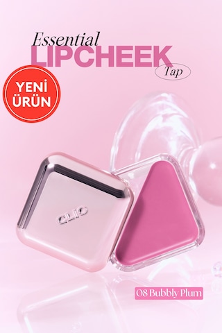Dudak Ve Yanak Renklendirici Parlak Balm Clıo Essential Lipcheek Tap 08 Bubbly Plum