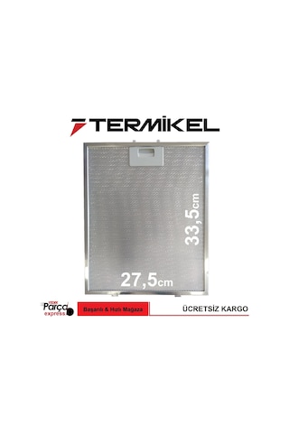 Termikel Uyumlu Davlumbaz Filtresi Aspiratör Metal Tel Filtre 275X335 - 444118502 Termikel Uyumlu Davlumbaz Filtresi Aspiratör Metal Tel Filtre 275X335 - 444118502