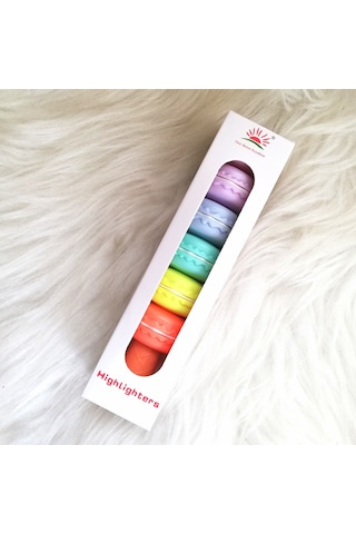 Makaron Fosforlu Kalem 6lı Çok Renkli
