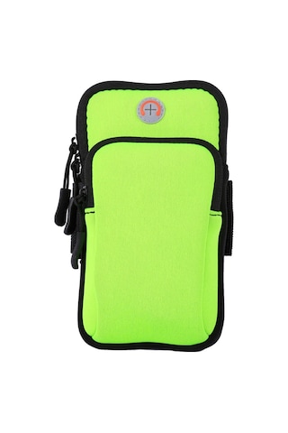 Mufunye Su Geçirmez Spor Kol Çantası - Koşu, Bisiklet, Kamp İçin Evrensel Telefon Koruması Yeşil Yeşil