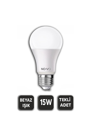 10 Adet 15w Beyaz Led Ampul 1200lm 6500k 15.000 Saat Ömür 5399