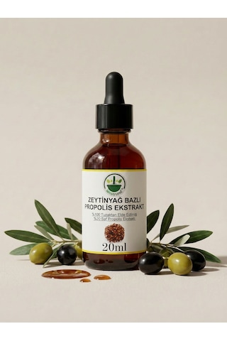 Zeytinyağı Bazlı Propolis Damla Sıvı Propolis Propolis Extract 20 Ml